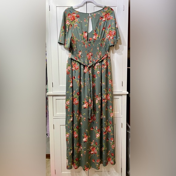 Wrangler Retro Green Floral Dress - Picture 6 of 6